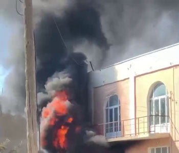 Buxoroda savdo do‘koni yonib ketdi