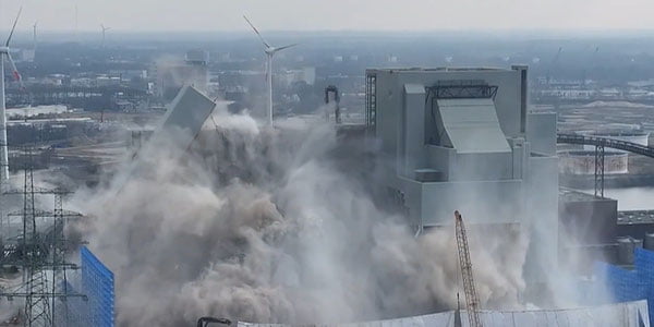 Germaniyada zamonaviy ko‘mir elektr stansiyasi yo‘q qilindi