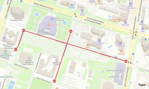 Тошкентнинг марказий кўчалари 5 кунга ёпилади