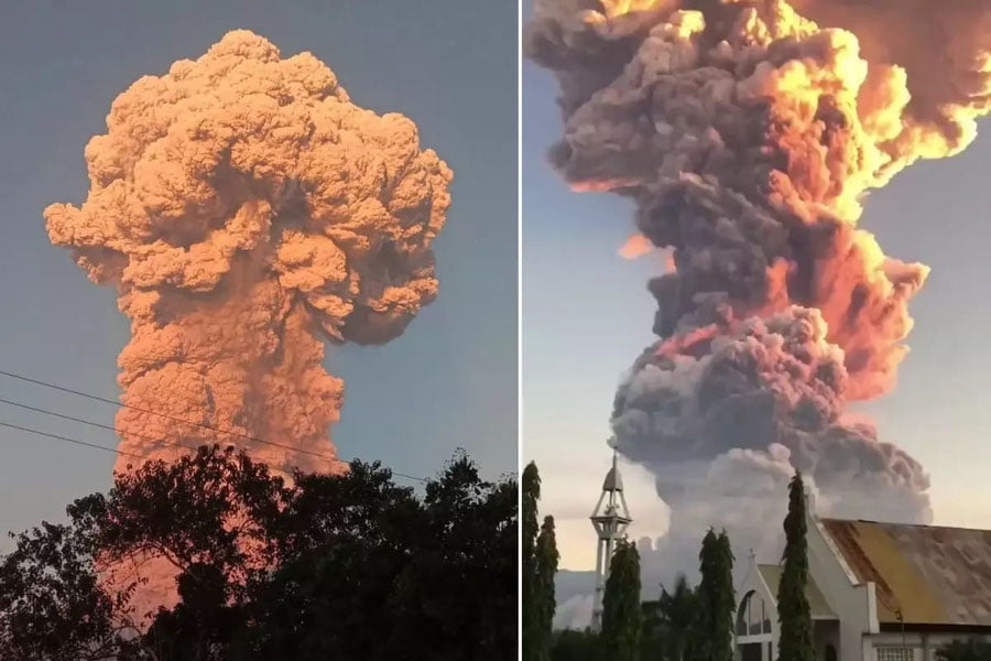 Бали оролида вулқон отилди