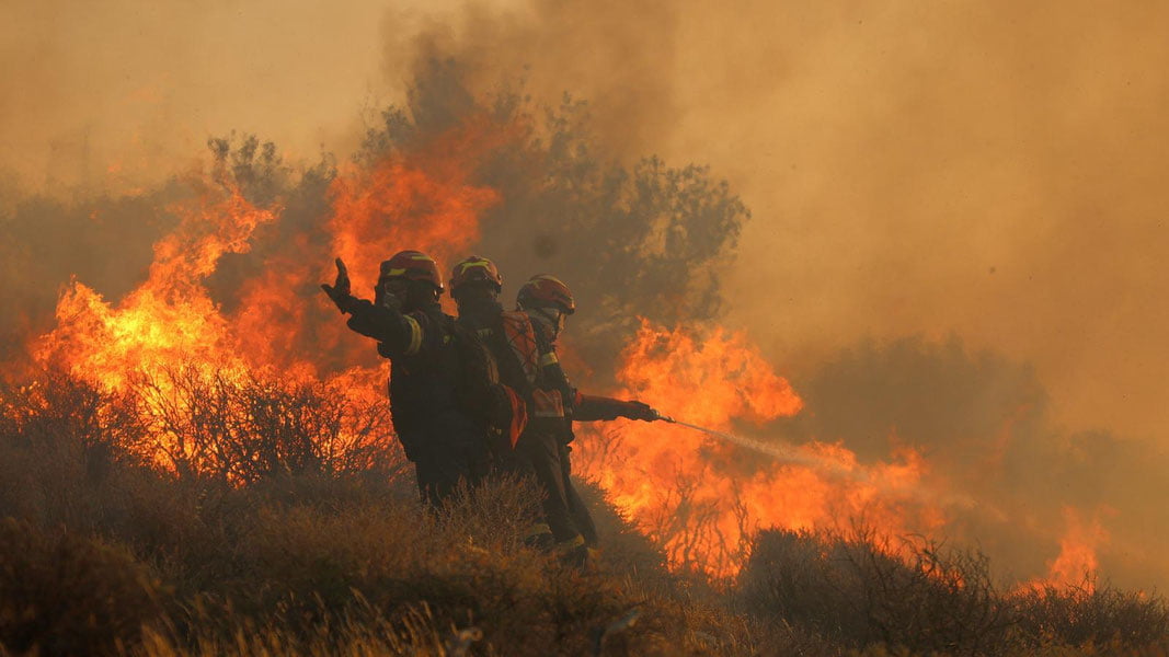 Krit orolida kuchli o‘rmon yong‘ini yuzaga keldi