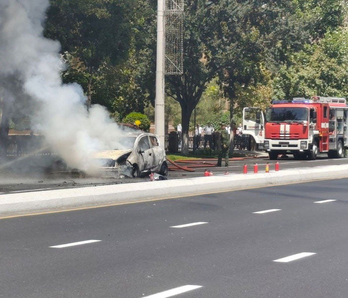 Тошкентда Spark ёниб кетди