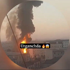 Urganchdagi “zapravka”da 3 tonna benzin yonib ketdi