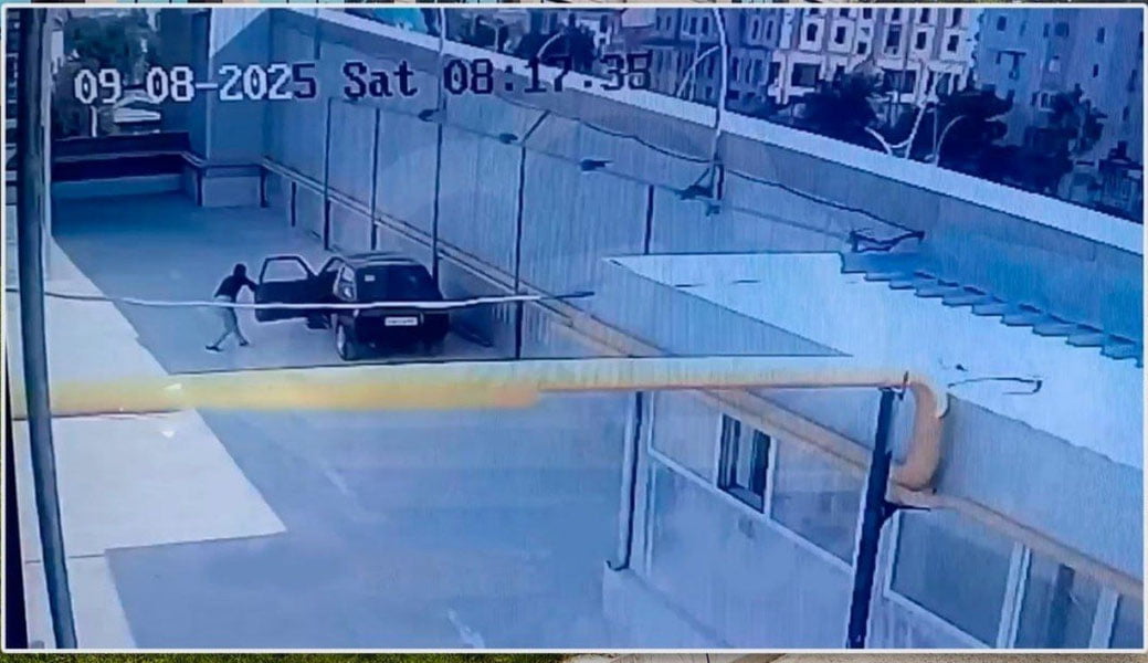 Toshkentda avtomobil tomiga chiqib, haydab ketgan shaxs qo‘lga olindi