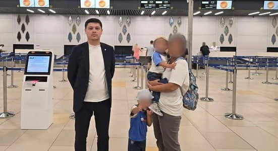 Олмаотада қолган она ва унинг икки нафар фарзанди Ўзбекистонга олиб келинди