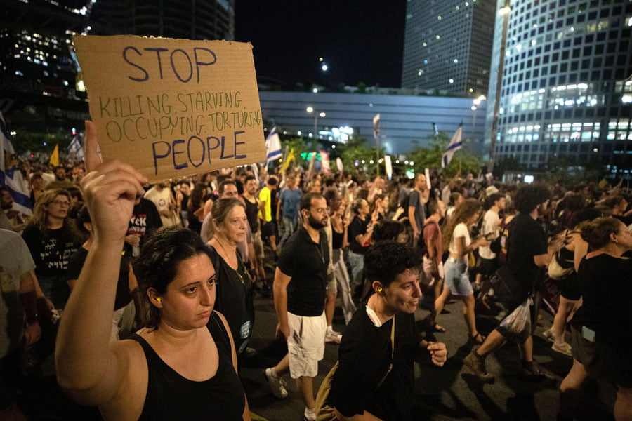 Тел-Авивда юз минглаб исроиллик норозилик намойиши ўтказди