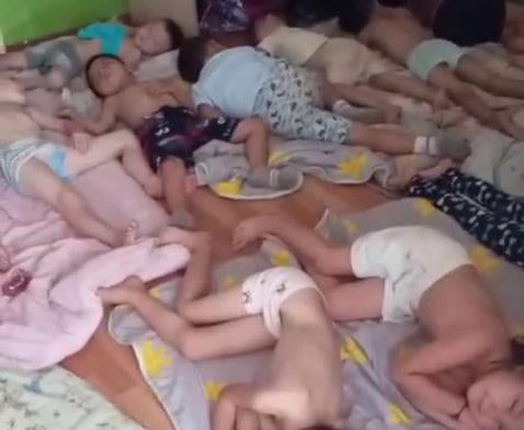 Наманганда боғчада болалар полда ухлади