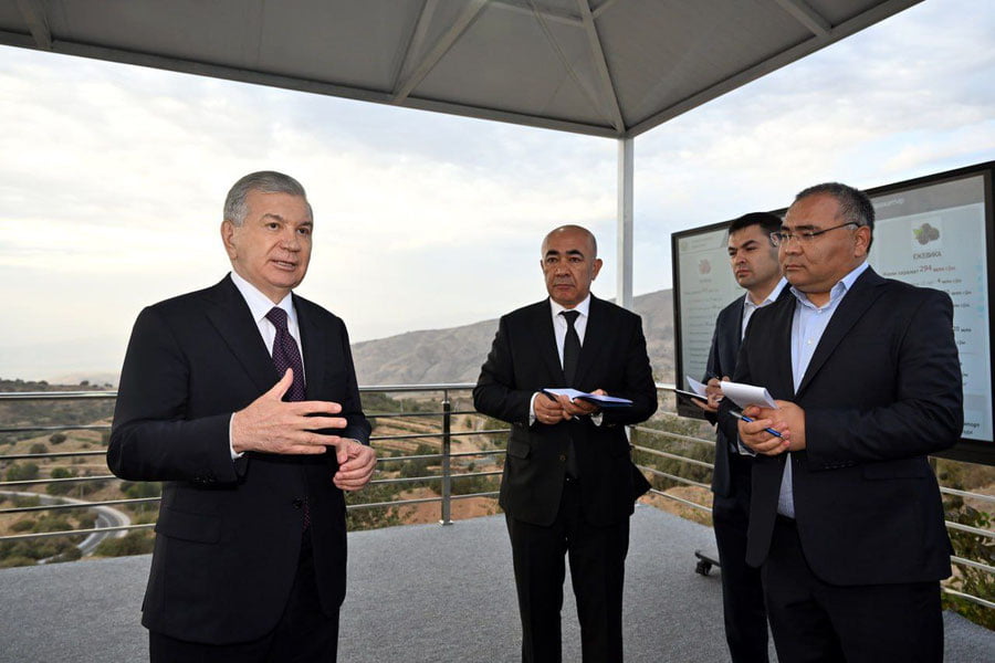 Shavkat Mirziyoyev Bo‘stonliqdagi agro-turizm loyihasi bilan tanishdi