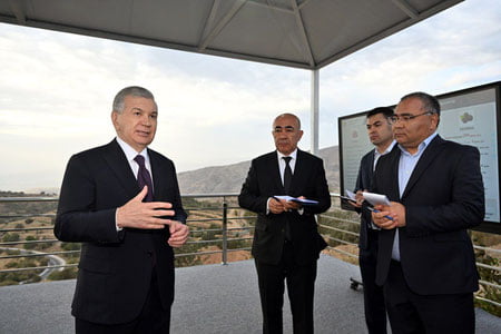 Shavkat Mirziyoyev Bo‘stonliqdagi agro-turizm loyihasi bilan tanishdi