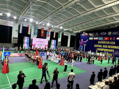 Toshkentda badminton chempionatining rasmiy ochilish marosimi boʻlib oʻtdi