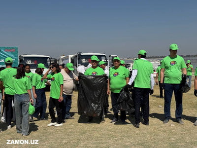 Бутунжаҳон тозалик кунида Ўзбекистонда 55 тонна чиқинди йиғилди