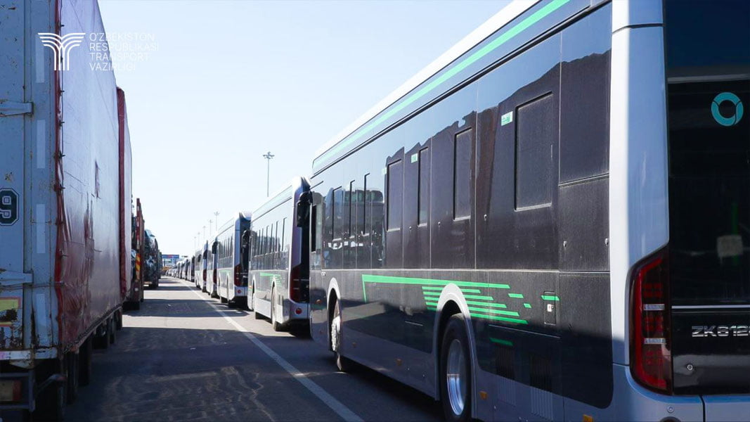 Хитой Ўзбекистонга яна 100 та электробус жўнатди