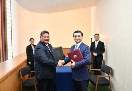 Ўзбекистон—Палау ўртасида дипломатик муносабатлар ўрнатилди