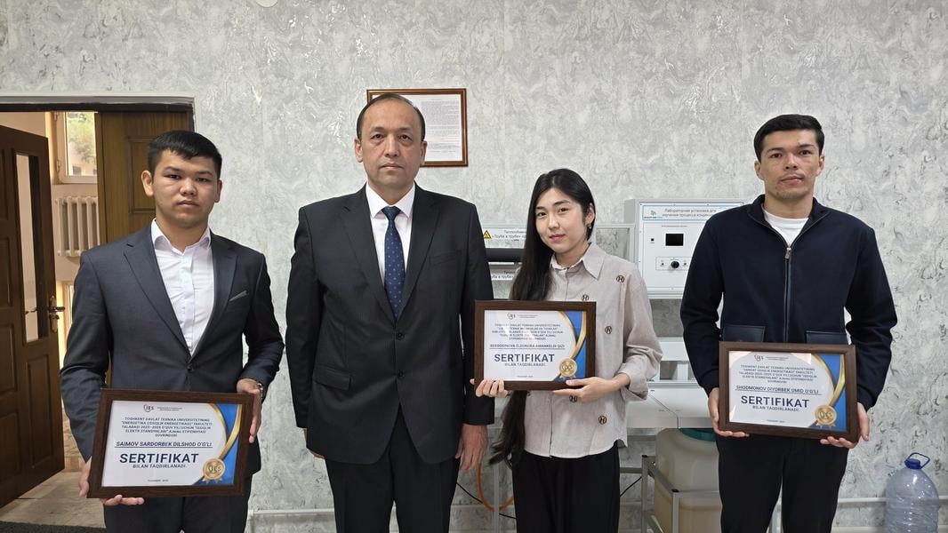 “Иссиқлик электр станциялари” АЖ стипендияси ғолиблари аниқланди