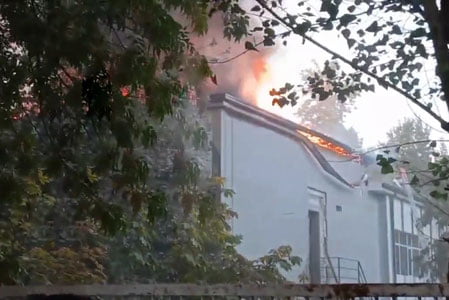 Тошкентда мактаб биносида ёнғин чиқди