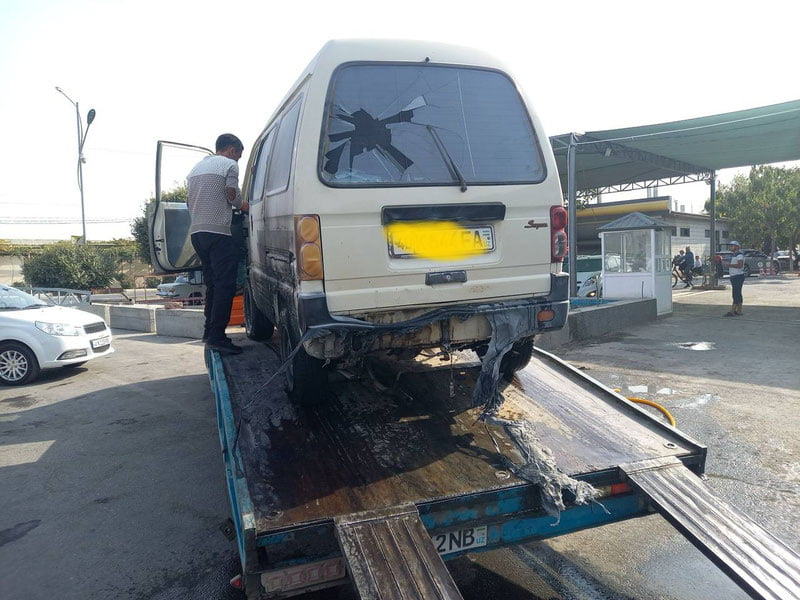 Фарғонадаги “заправка”да Damas ёниб кетди