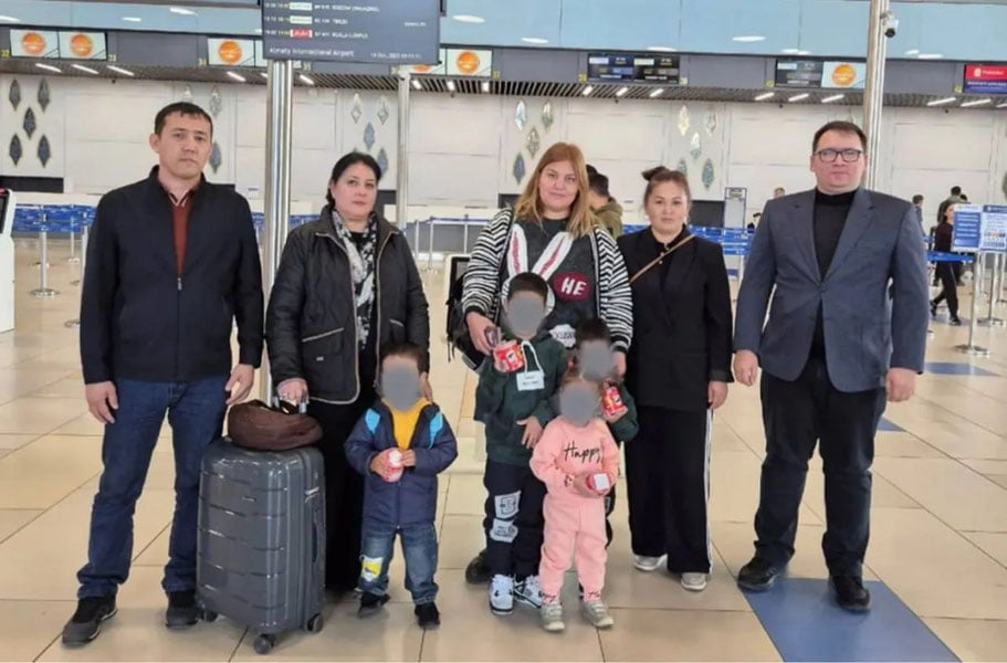 Олмаотада қаровсиз қолган 5 нафар ўзбекистонлик бола Ватанга қайтарилди
