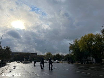 Bugun O‘zbekistonda yomg‘irli va sovuq ob-havo kuzatiladi