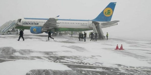 Қорли об-ҳаво сабаб Тошкент халқаро аэропортида айрим рейслар вақти ўзгариши мумкин