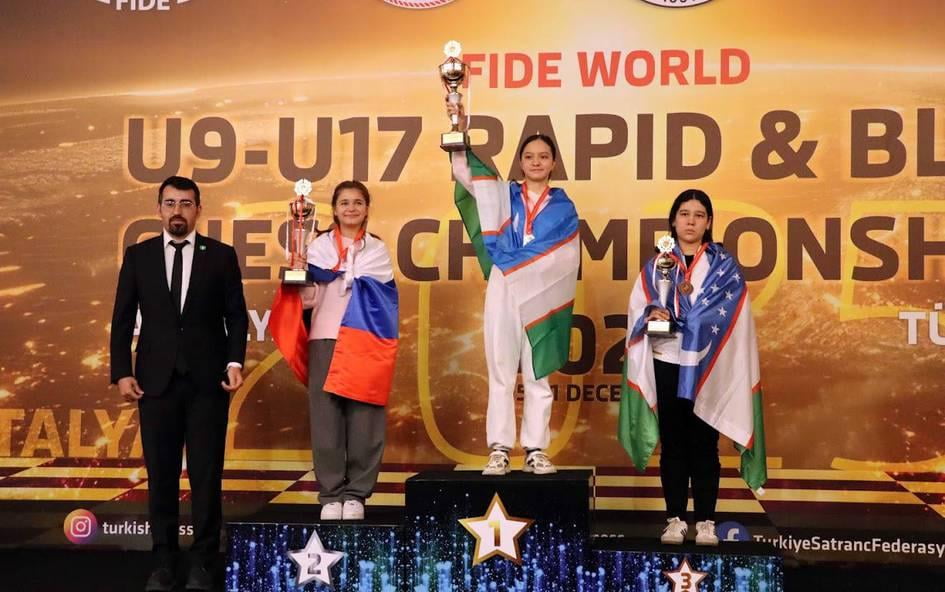 Ўзбекистонлик ёш шахматчилар Жаҳон чемпионатида умумжамоа ҳисобида 1-ўринни эгаллади