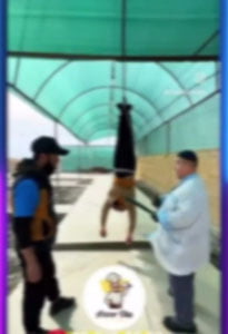 Бухорода одамни оёғидан осиб видео олганлар жазоланди